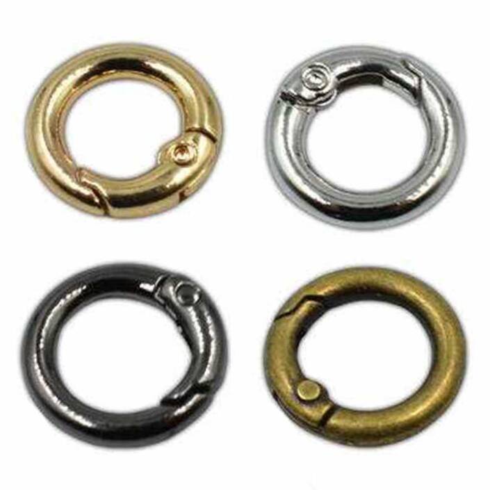 1 Cm Metal Çanta Halkası Yaylı ( 10 Adet ) - 1