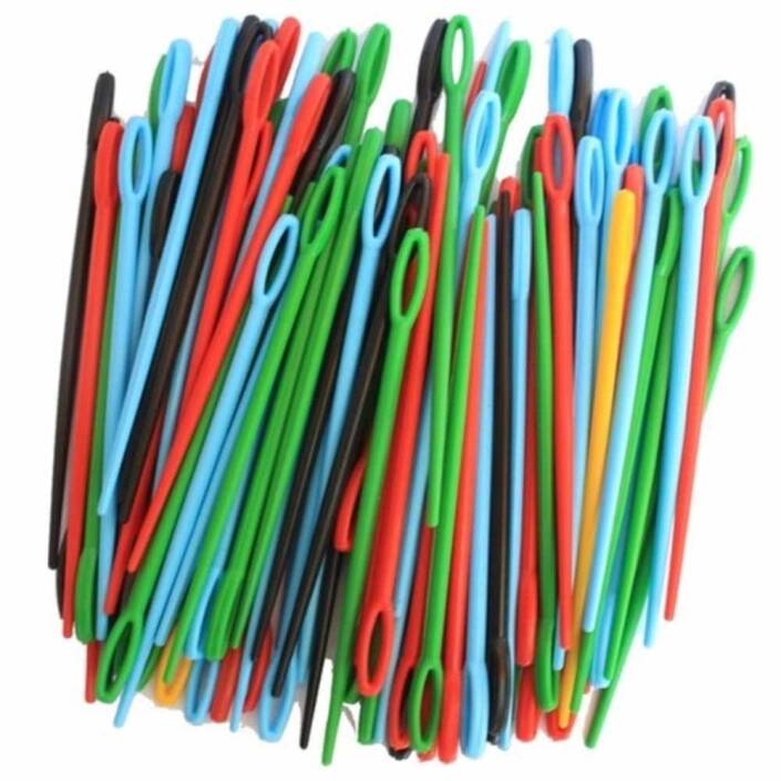 1000 Adet Plastik Yün İğnesi 9 Cm - 1