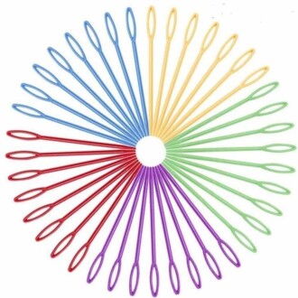 1000 Adet Plastik Yün İğnesi 9 Cm - 2