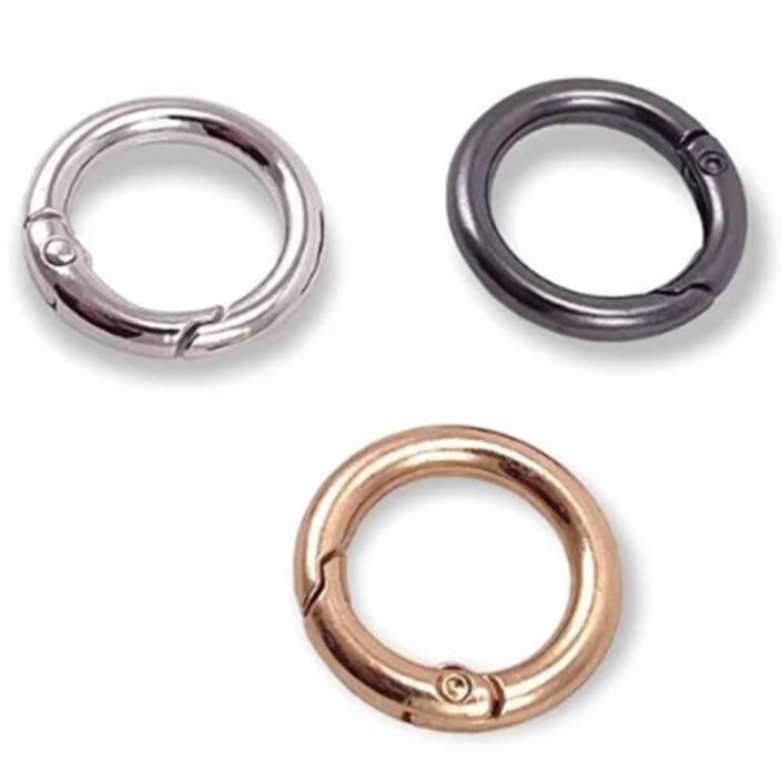 2 Cm Metal Çanta Halkası Yaylı ( 10 Adet ) - 2