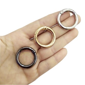2 Cm Metal Çanta Halkası Yaylı ( 10 Adet ) - Orivyum