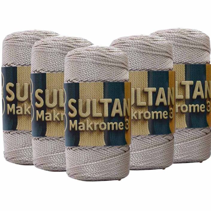 ( 5 adet ) Polyester Makrome İpi 030 Toprak - 1