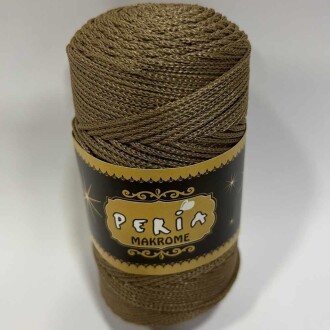 ( 5 adet ) Polyester Makrome İpi 1039 Koyu Bej - 2
