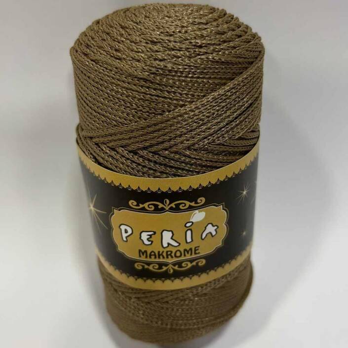 ( 5 adet ) Polyester Makrome İpi 1039 Koyu Bej - 2