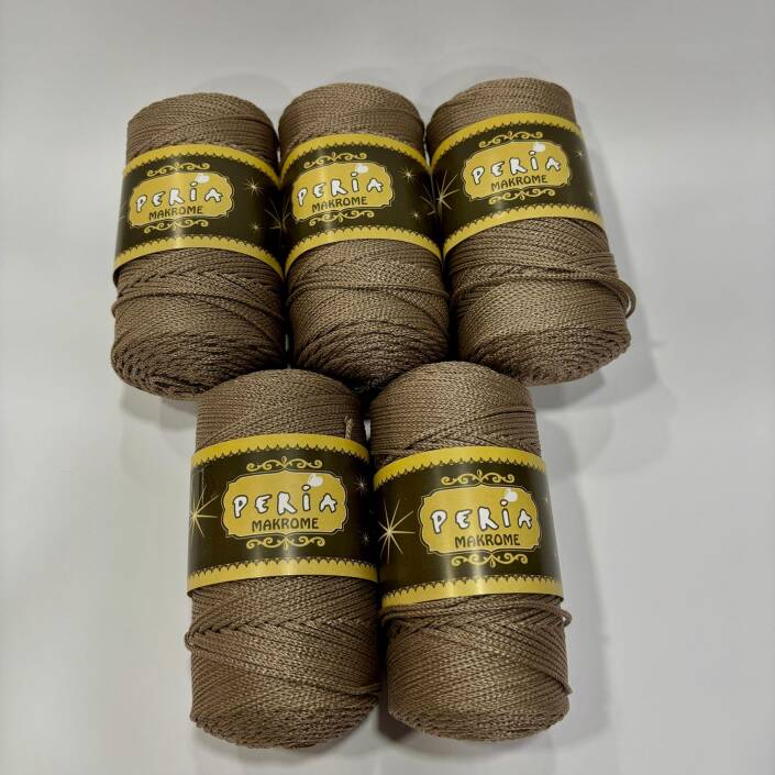 ( 5 adet ) Polyester Makrome İpi 1040 Vizon - 1