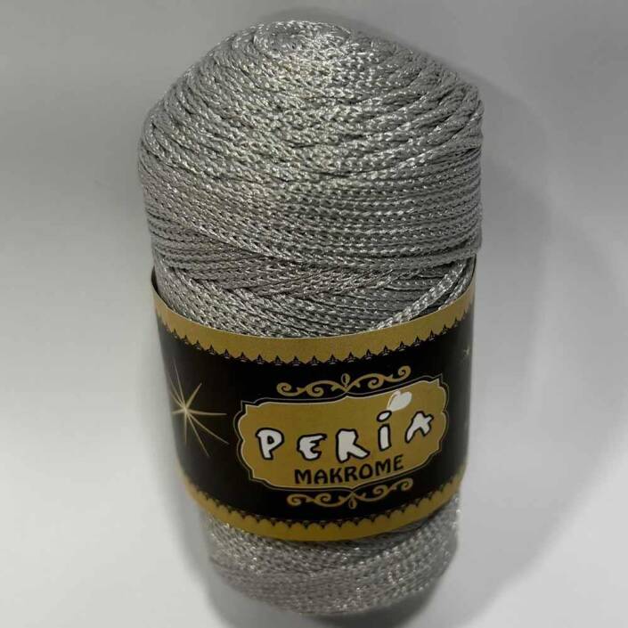 ( 5 adet ) Polyester Makrome İpi 1060 Açık Gri - 2
