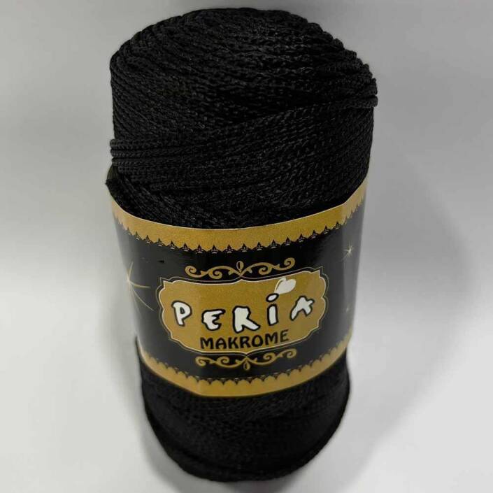 ( 5 adet ) Polyester Makrome İpi 1121 Siyah - 2