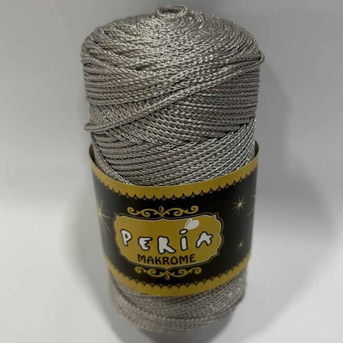 ( 5 adet ) Polyester Makrome İpi 2221 Gri - 2