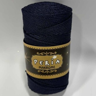 ( 5 adet ) Polyester Makrome İpi 370 lacivert - 2