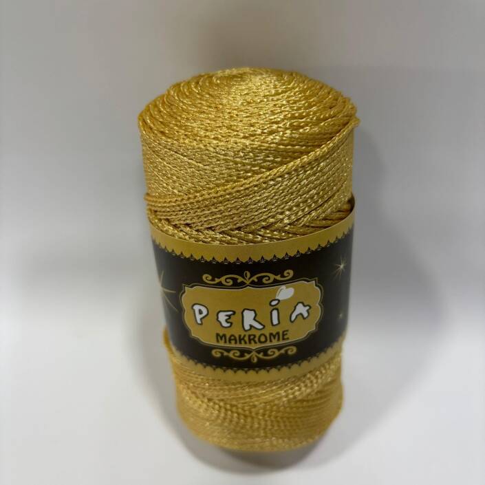 ( 5 adet ) Polyester Makrome İpi 520 Altın - 2