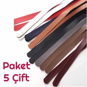 ( 5 Çift ) Suni Deri Çanta Sapı 70 Cm - Orivyum