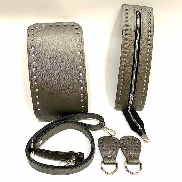 5 Parça Çanta Seti ( Taban + Derili Fermuar + Sap + Böcek ) - 3