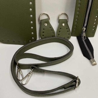 5 Parça Çanta Seti ( Taban + Derili Fermuar + Sap + Böcek ) - 5