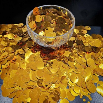 ( 500 Gram ) İthal Çanta Ve Supla Pulu 20 Mm Parlak Altın - Orivyum