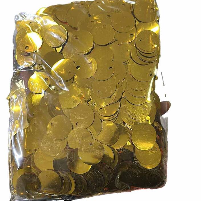 ( 500 Gram ) İthal Çanta Ve Supla Pulu 20 Mm Parlak Altın - 4
