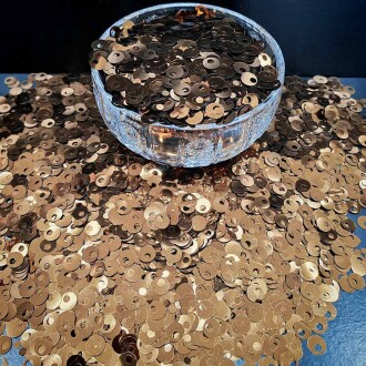 ( 500 Gram ) İthal Patik Pulu 10 Mm Dore Altın - Orivyum