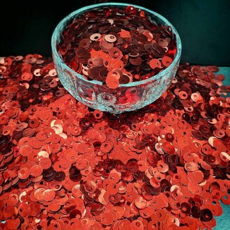 ( 500 Gram ) İthal Patik Pulu 10 Mm Kırmızı - Orivyum