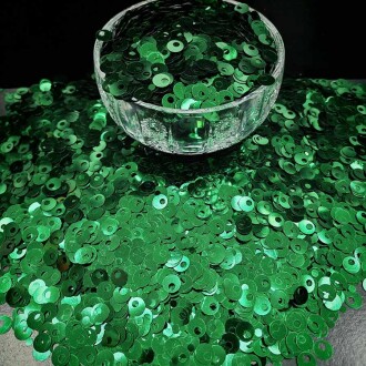 ( 500 Gram ) İthal Patik Pulu 10 Mm Zümrüt Yeşil - Orivyum