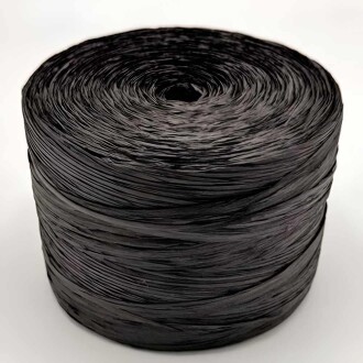 ( 500 Gram ) Yumuşak Rafya İpi Siyah - Orivyum