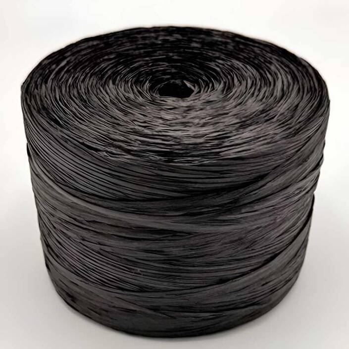 ( 500 Gram ) Yumuşak Rafya İpi Siyah - 1
