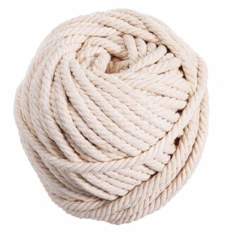 6 Mm Makrome Hamak İpi Krem ( 1 Metre ) - Orivyum