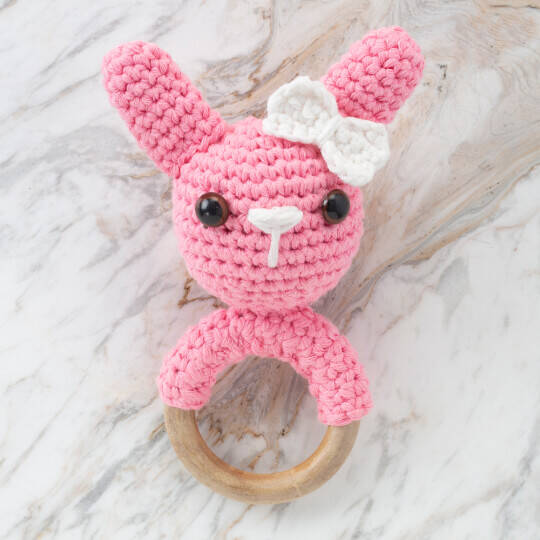 Ahşap Amigurumi Diş Kaşıyıcı Halka 70 Mm - 3
