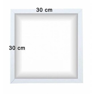Ahşap Beyaz Pano Çerçeve ( 30*30 Cm ) - Orivyum