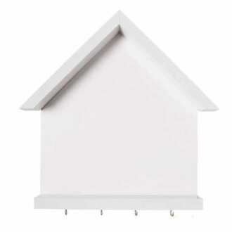 Ahşap Beyaz Pano Ev Anahtarlık - Orivyum