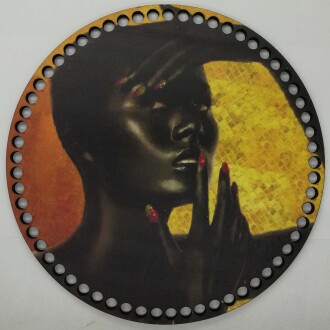 Ahşap Çanta Plakası 7073 Arap Kizi - Orivyum