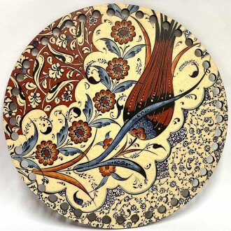 Ahşap Çanta Plakası 7224 Lale - Orivyum