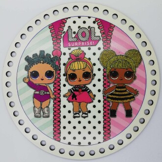 Ahşap Çanta Plakası 7233 Lol Bebek - Orivyum