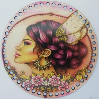 Ahşap Çanta Plakası 7239 Kız - Orivyum