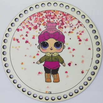 Ahşap Çanta Plakası 7246 Lol Bebek - Orivyum