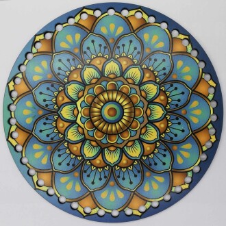 Ahşap Çanta Plakası 7249 Mozaik - Orivyum