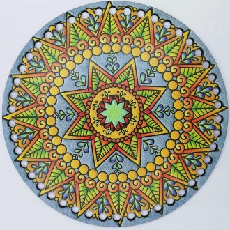 Ahşap Çanta Plakası 7250 Mozaik - Orivyum