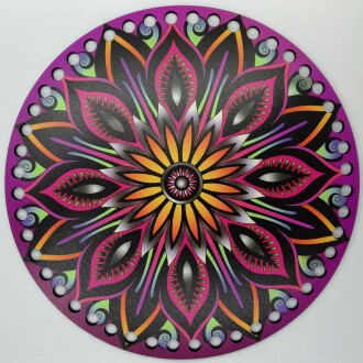 Ahşap Çanta Plakası 7256 Mozaik - Orivyum