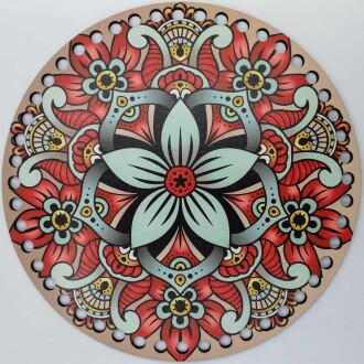 Ahşap Çanta Plakası 7257 Mozaik - Orivyum