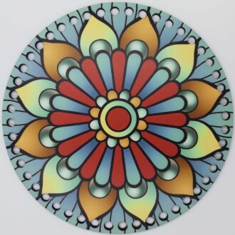 Ahşap Çanta Plakası 7261 Mozaik - Orivyum