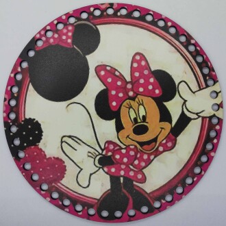 Ahşap Çanta Plakası 7283 Minnie Mouse - Orivyum
