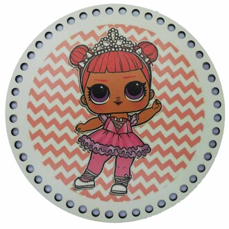 Ahşap Çanta Plakası 7287 Lol Bebek - Orivyum