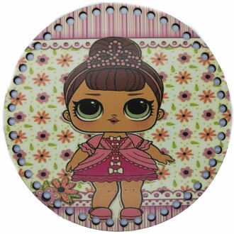 Ahşap Çanta Plakası 7293 Lol Bebek - Orivyum