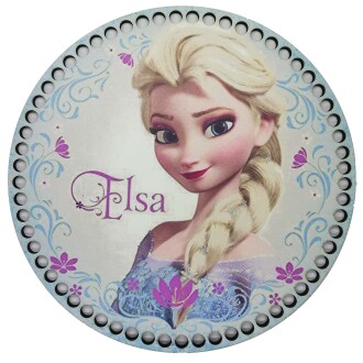 Ahşap Çanta Plakası 7297 Frozen Elsa - Orivyum