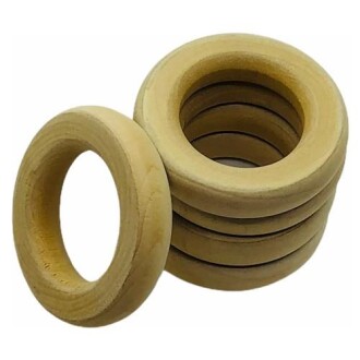 Ahşap Diş Kaşıyıcı Halka 50 Mm Yassı - Orivyum