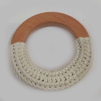 Ahşap Diş Kaşıyıcı Halka Yassı 70 Mm Yarım Örülmüş - Orivyum