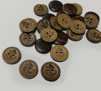 Ahşap Düğme Çapa - Orivyum