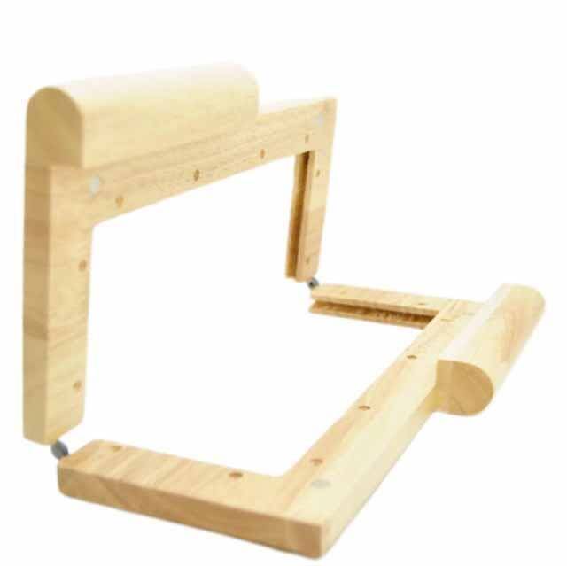 Ahşap Mıknatıslı Çanta Bursu Dikdörtgen ALT300 Ham - 2