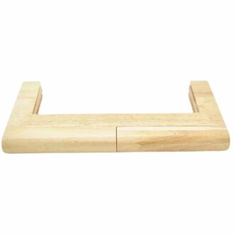 Ahşap Mıknatıslı Çanta Bursu Dikdörtgen ALT300 Ham - 5