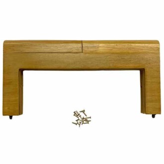 Ahşap Mıknatıslı Çanta Bursu Dikdörtgen ALT300 Ham - 3