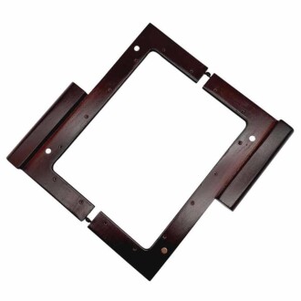 Ahşap Mıknatıslı Çanta Bursu Dikdörtgen ALT300 Kahve - 3