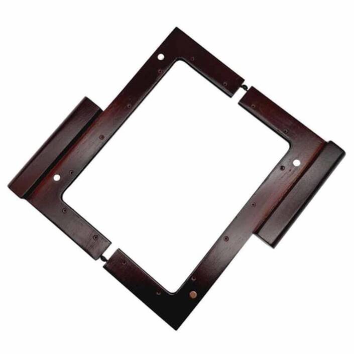 Ahşap Mıknatıslı Çanta Bursu Dikdörtgen ALT300 Taba - 4